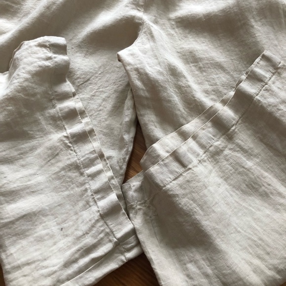 Cloth & Stone Linen Wide Leg Cropped Jumpsuit - Picture 8 of 10